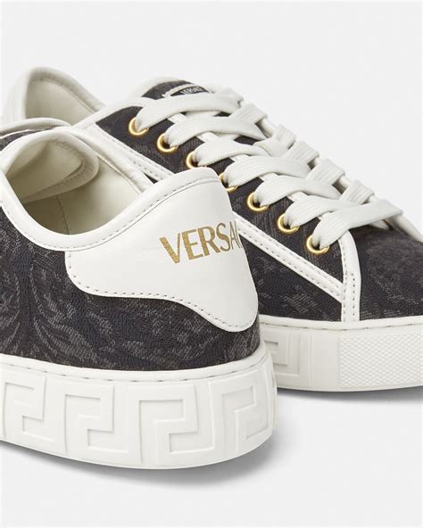 versus versace sneakers white|barocco high top greca sneakers.